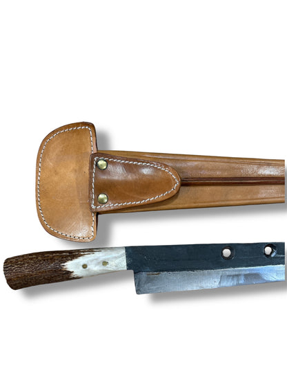 Cuchillo de asta de ciervo 30cm de hoja