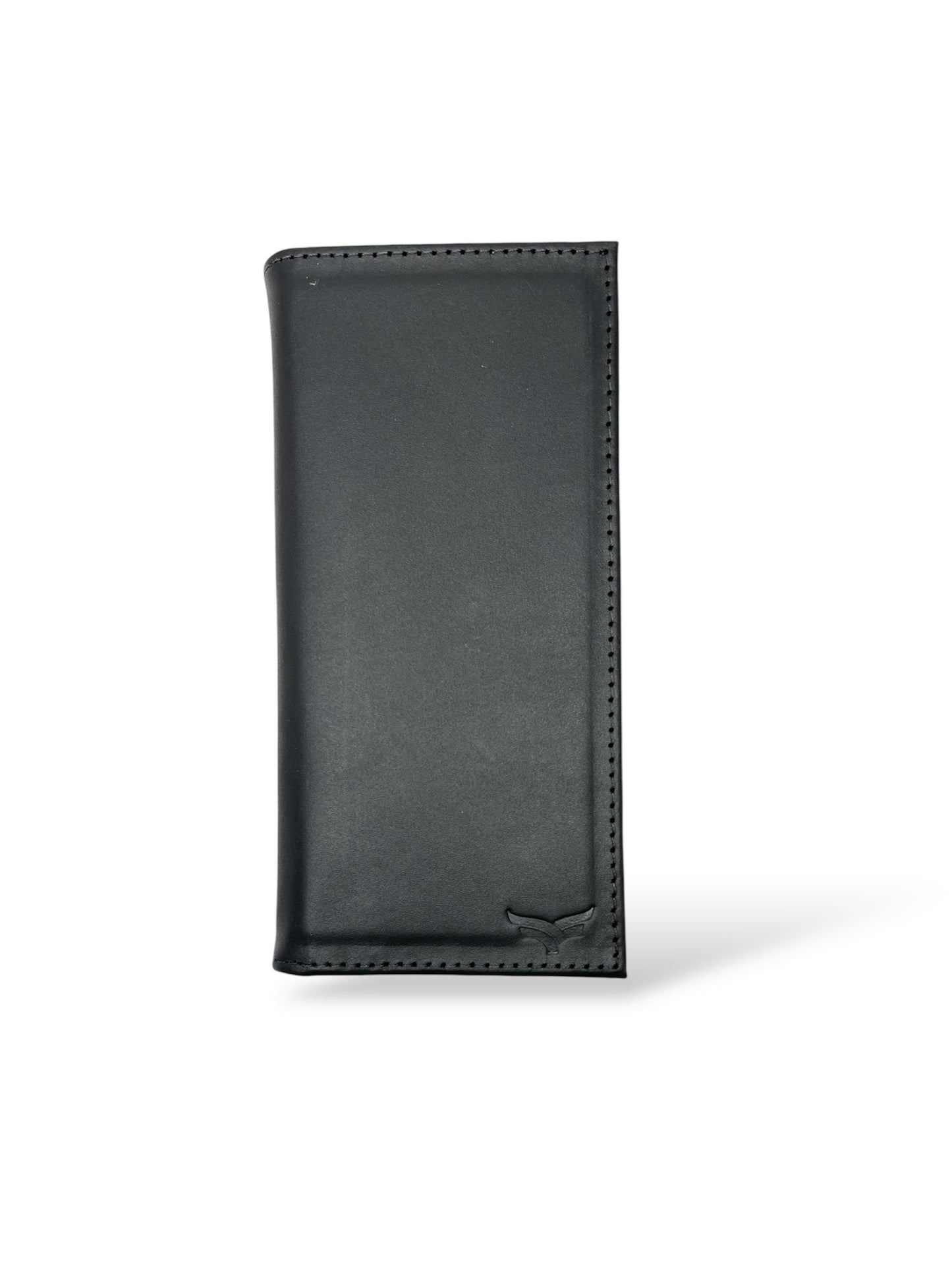 Billetera larga en cuero negro