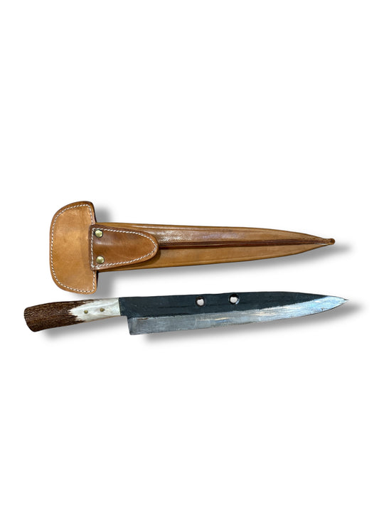 Cuchillo de asta de ciervo 30cm de hoja