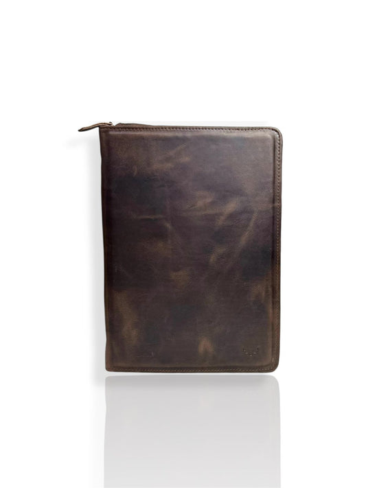 Cartapacio Ejecutivo de Cuero Marron Salvaje
